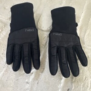 Unisex Kids Head Gloves Size M Black